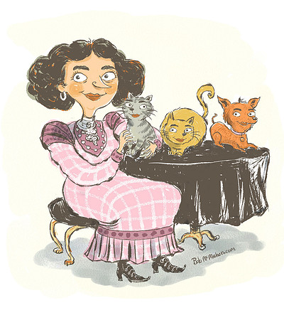Portrait of a Cat Lady